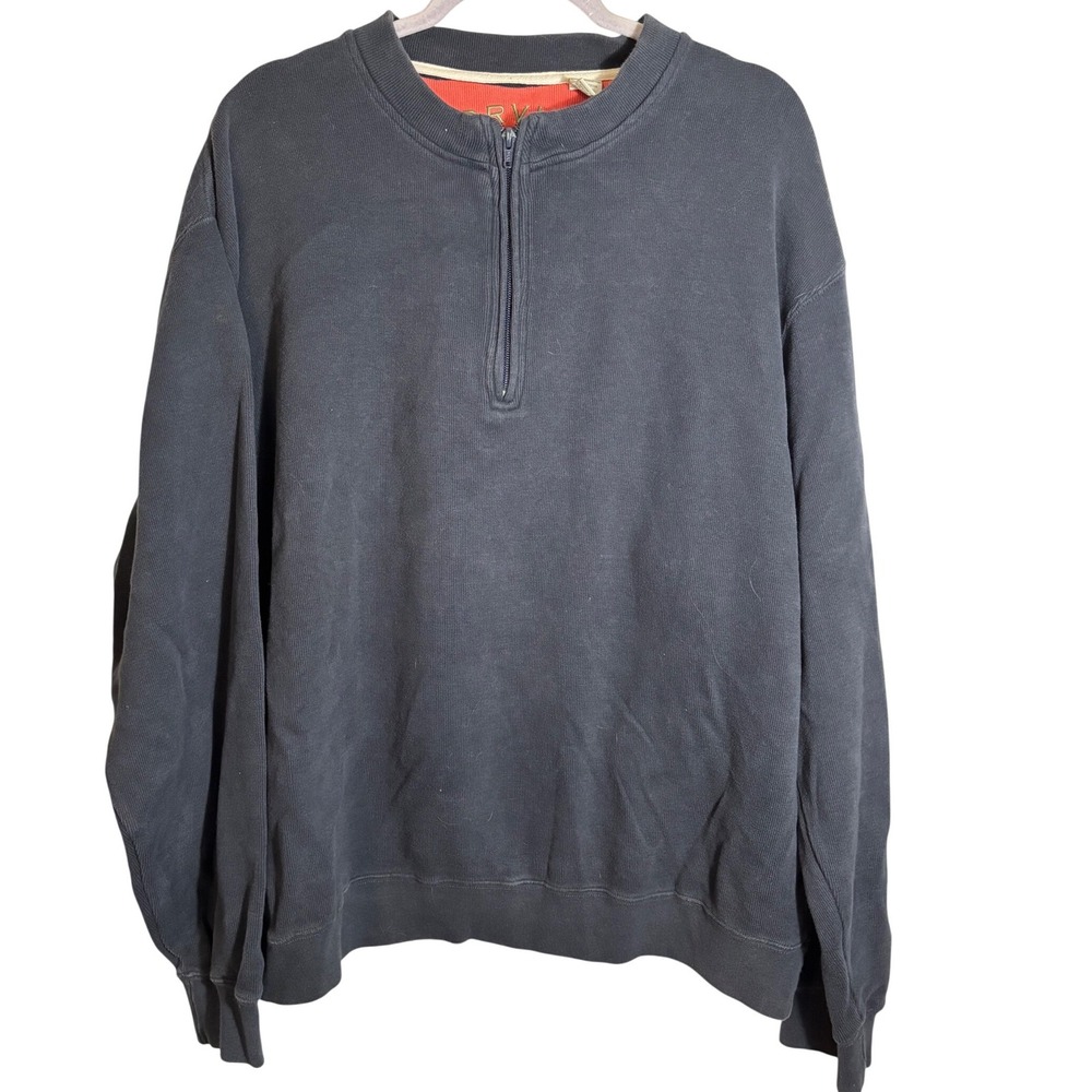 Orvis 1865 Signature Collection Men's XL‎ Black 1/4 Zip Pullover Sweatshirt